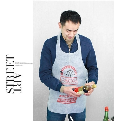 소매 없는 OEM 조정할 수 있는 일회용 비 우븐 앞치마 무료로 아조입니다