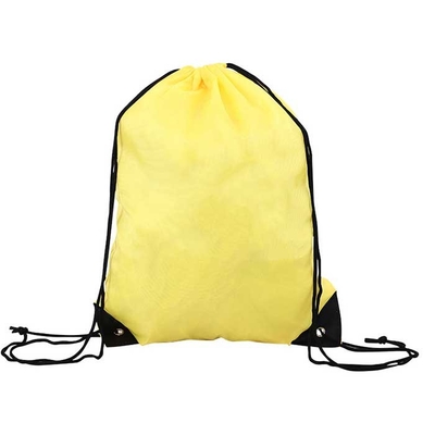 쇼핑하기 위한 비 포대 노랑색 80Gsm을 드로스트링 폴리프로필렌 32*42cm