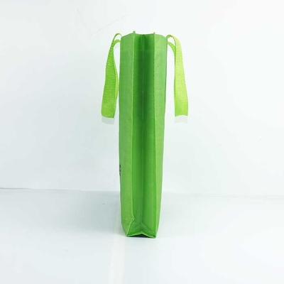 재활용 폴리프로필렌 직조대 29*35cm 통기성 처리된 백은 녹색이 됩니다